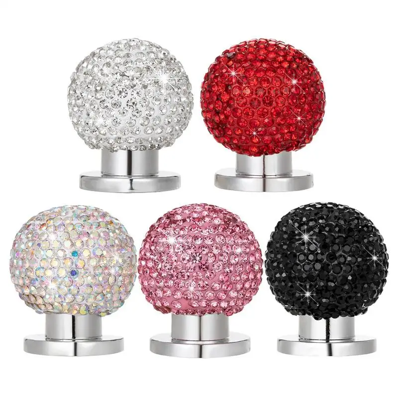 Car Diamond One-button Start Rhinestones Engine Start Button Protective Cover Shiny Car Engine Start Stop Trim Ring Button Cover