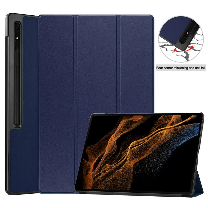 Case For Samsung Galaxy Tab S9 Ultra 14.6 inch Magnetic Stand Book Cover For Galaxy Tab S9 Ultra Tablet Case Auto Sleep Wake