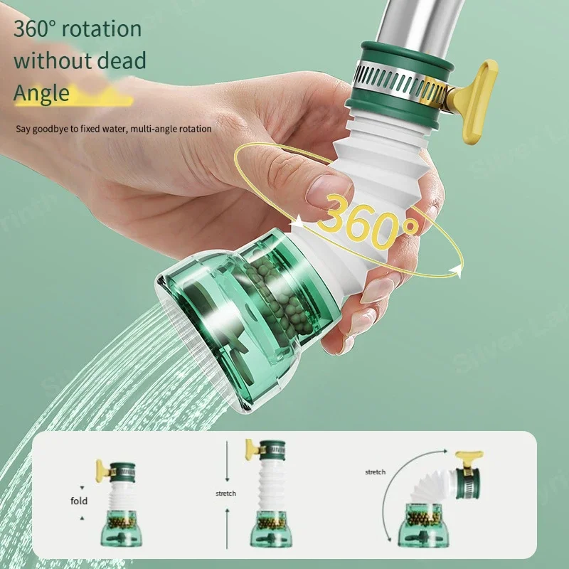 Faucet anti-splashing artifact extended extension kitchen tap water shower water saving rotatable filter nozzle