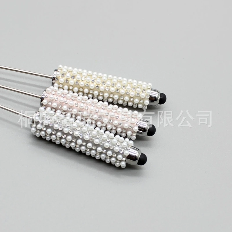 6 個 2-in-1 スタイラスボールペンタッチスクリーンペンビーズボールペン 1.0 ミリメートル先端速乾性スムーズに書く