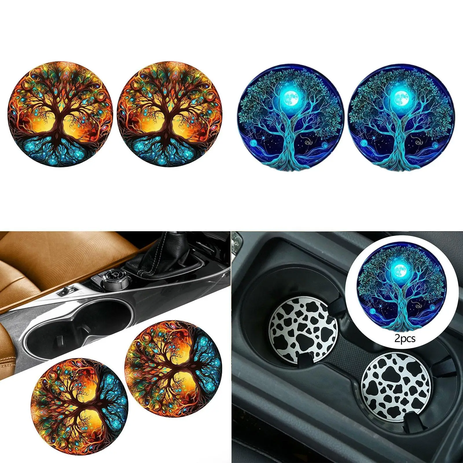 

2-х шт., универсальный автомобильный подстаканник, подставки, автомобильные подставки для чашек, простая установка