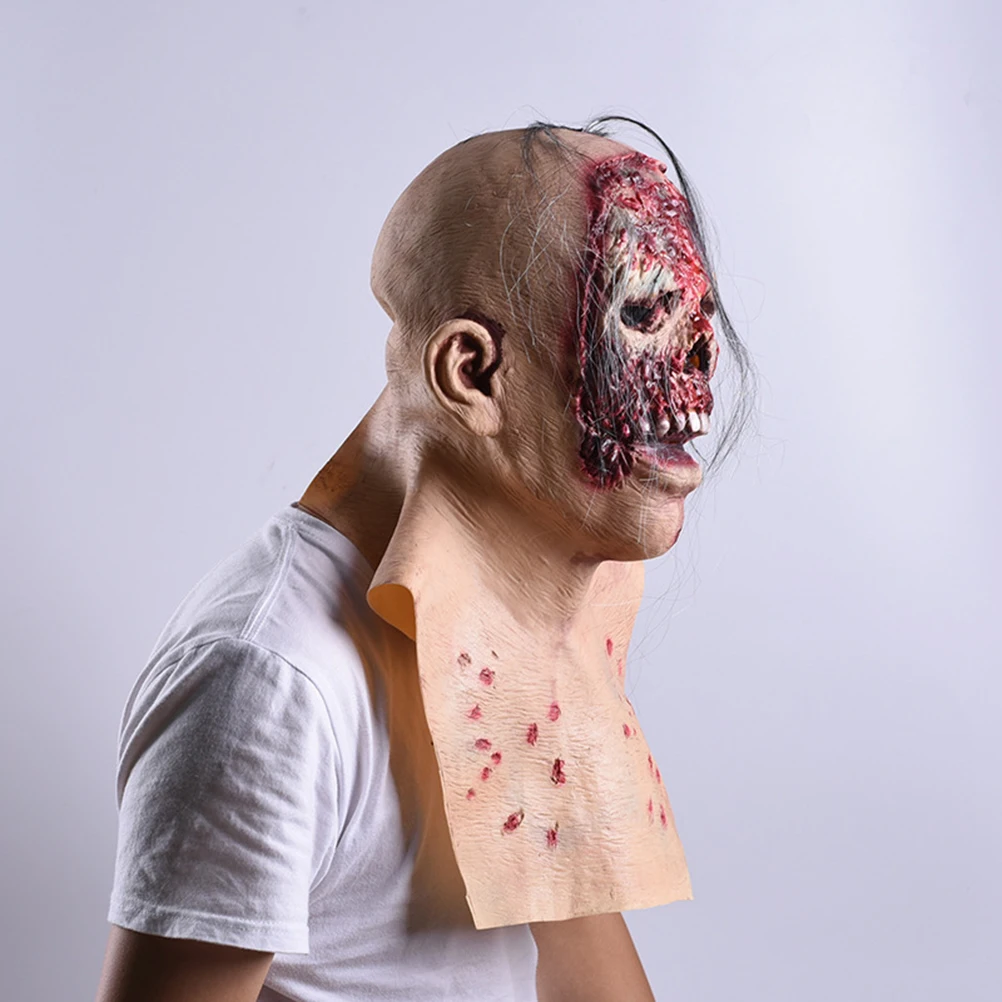 

Zombie Mask Rubber Halloween Masks Scary Costumes for Adults Decoration Masquerade Dedicated
