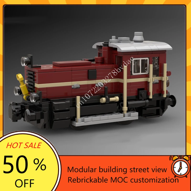 373PCS MOC Köf III shunter locomotive train Set Express locomotive Model Building Block  Architecture DIY Education Set Toy Gift