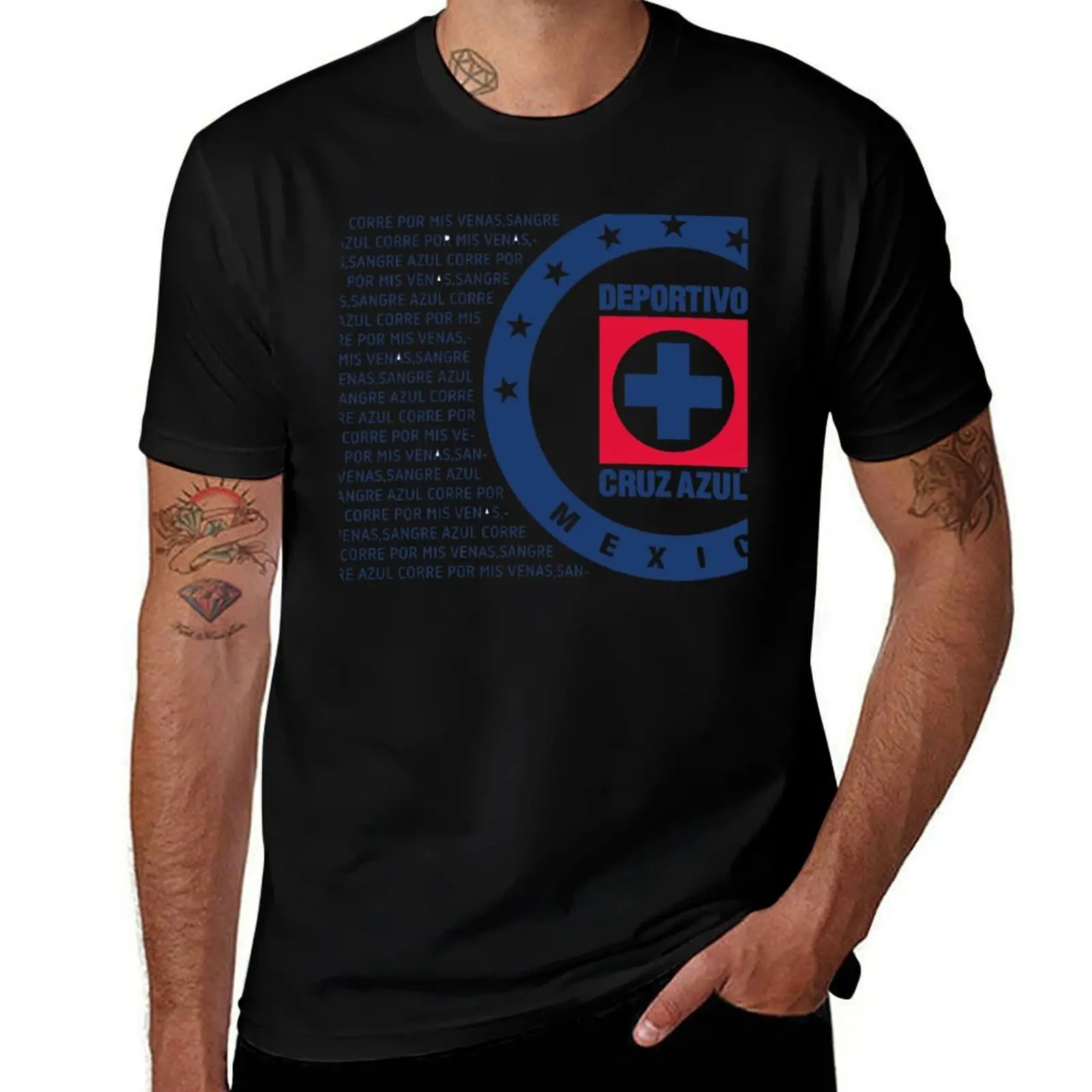 Club Deportivo Cruz Azul SVG Futbol Club Logo 2021 -Blue Blood runs into my vains - 9 Stars T-Shirt