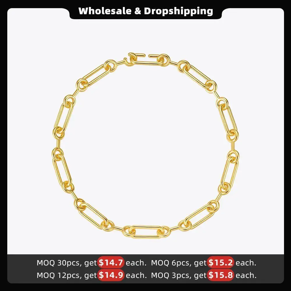 ENFASHION Trendy Link Chain Necklaces Gold Color Choker Necklace Women Fashion Jewelry 2020 Party Collares Wholesale P203084