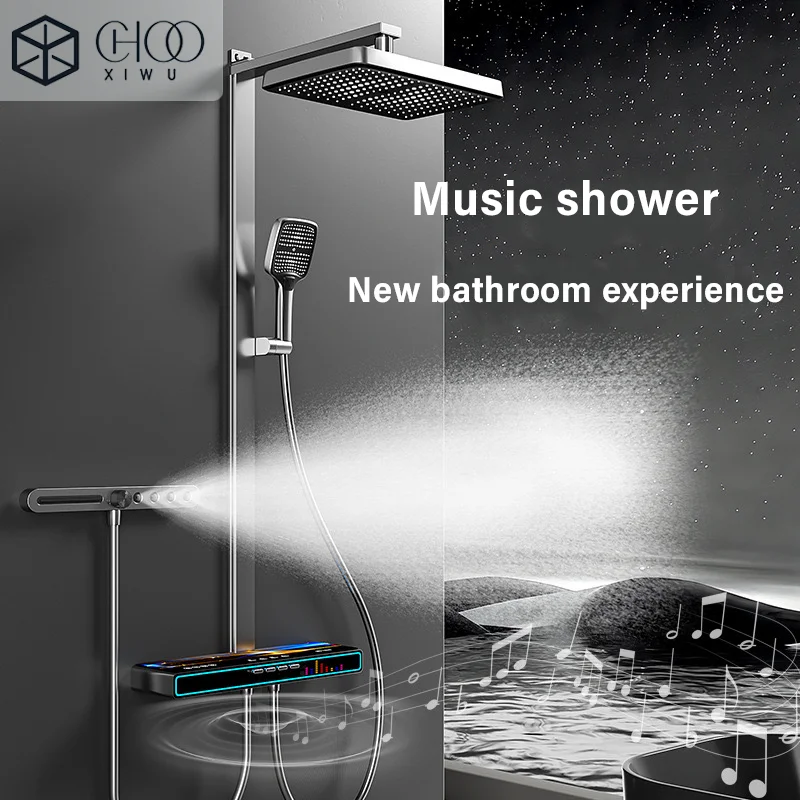 

Multifunctional bathroom music shower set, 5.3 Bluetooth technology, 4000mAh large capacity, new bathroom experience