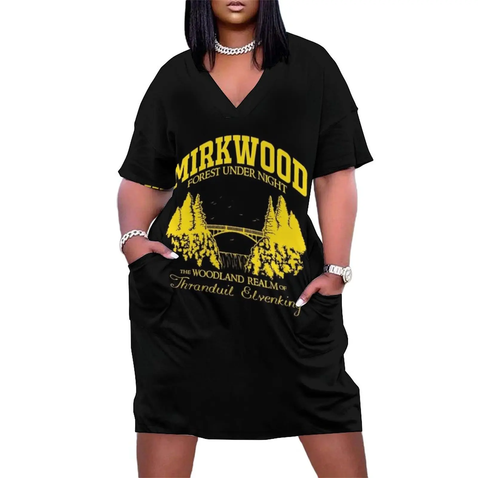 

mirkwood forest Loose Pocket Dress dress Party dresses Evening dresses