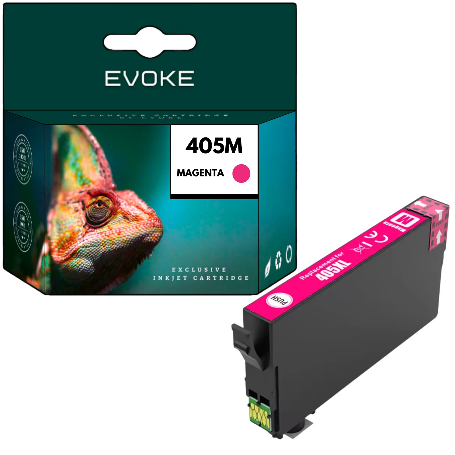 Evoke compatibele inkt voor Epson 405XL 405 XL C13T05H34010 Magenta 18 ml 1340 Stron Workforce Wf-3820Dwf 3825Dwf 4820Dwf 4825Dwf 4830Dtwf 7310Dtw 7830Dtwf 7840Dtwf