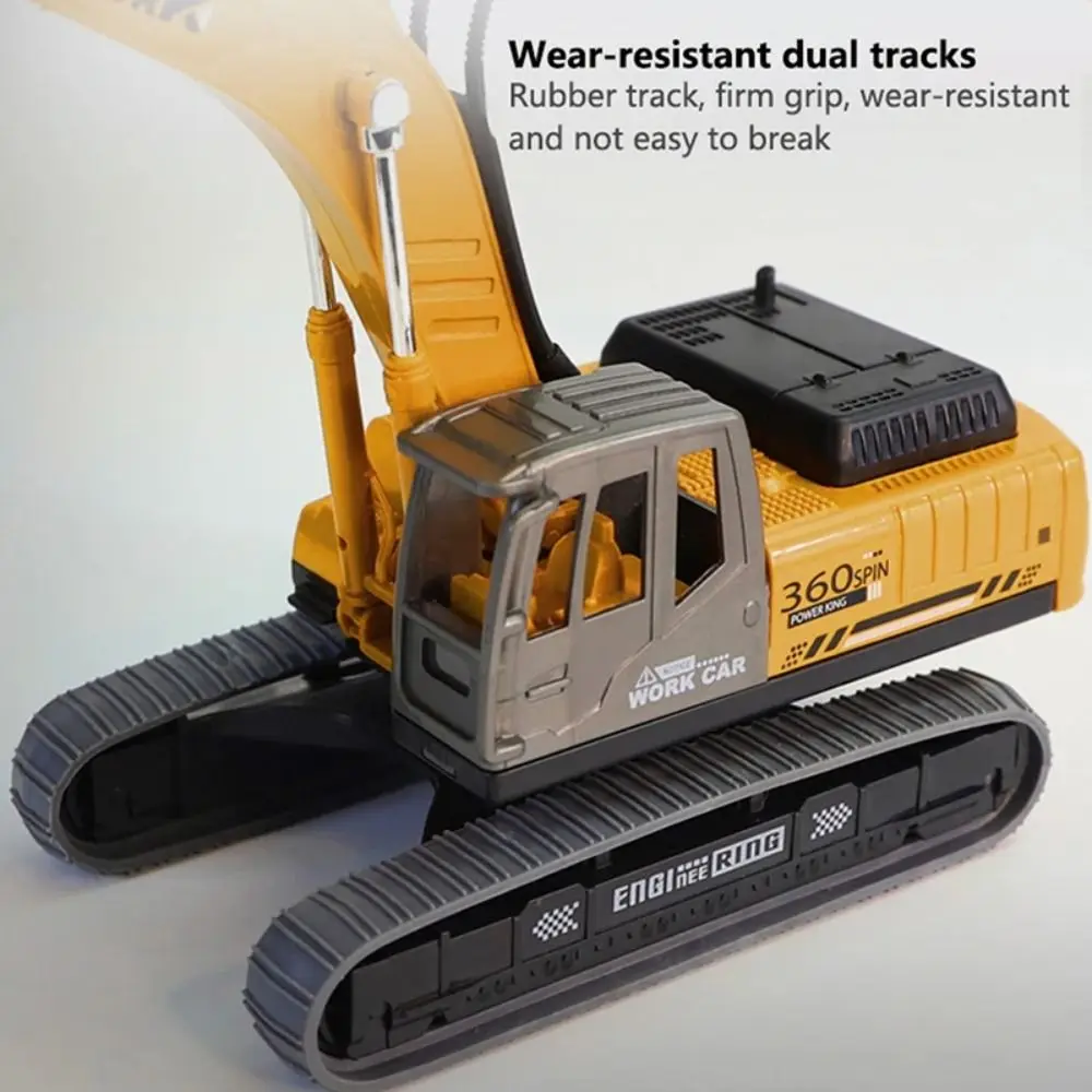 

Simulation Excavator Model Flexible Joints Rotatable Engineering Vehicle Pull Arm Desk Ornaments Construction Vehicle Model