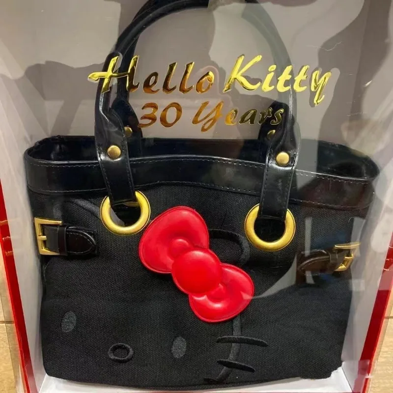 Baru Kawaii Hello Kitty Kartun Wanita Y2k Tas Kanvas Kapasitas Besar Tas Tote Peluches Bahu Bolsas Para Mujeres Hadiah Mochilas
