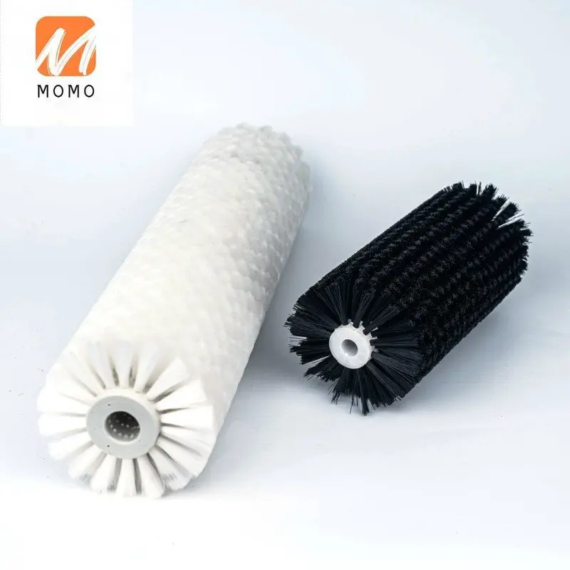 High quality nylon rotating roller brush for photovoltaic solar panel cleaning