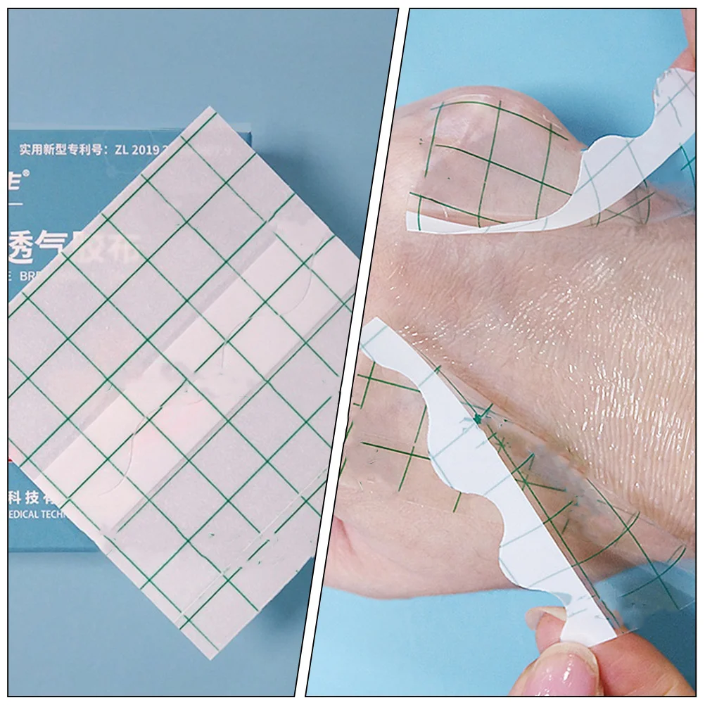 100 قطعة من ضمادات الجروح ذاتية اللصق مقاومة للماء وخفيفة الوزن وخفيفة الوزن للسباحة وغطاء الندبات واللياقة البدنية