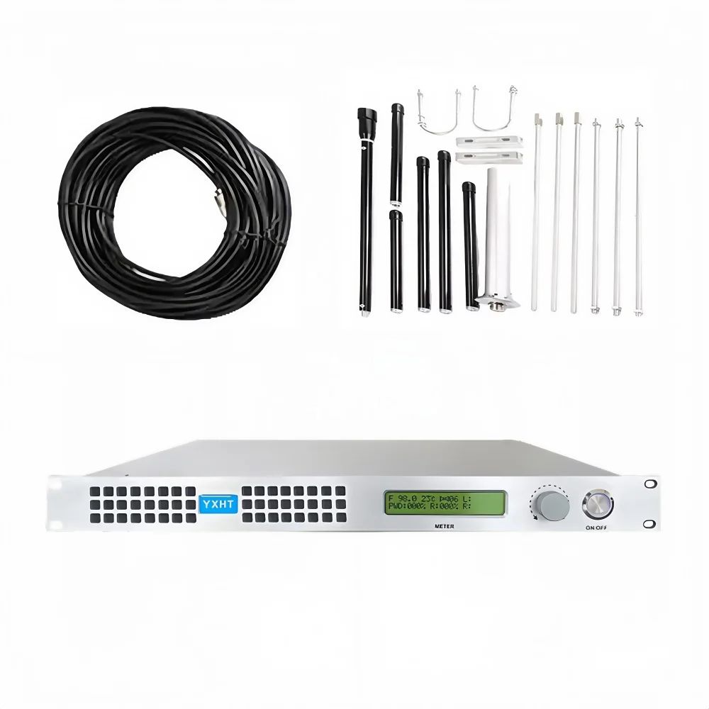 

1U,50W FM Broadcast Transmitter – Complete with Antenna and Feeder Cable