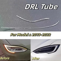 NEW Headlight DRL Tube For Model S 2019 2020 2021 2022 Acrylic tube Light Guide Strip Light DRL Strip