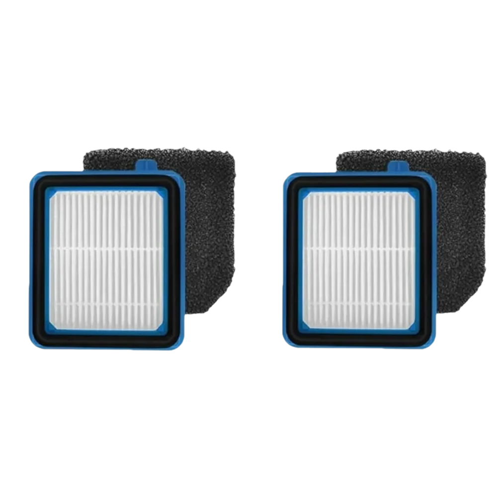 2 SETS Blue Vacuum Filter Replacement Foam and ABS Compatible Foam Filter Kit Replacement Kit for Electrolux Q6 Q7 Q8