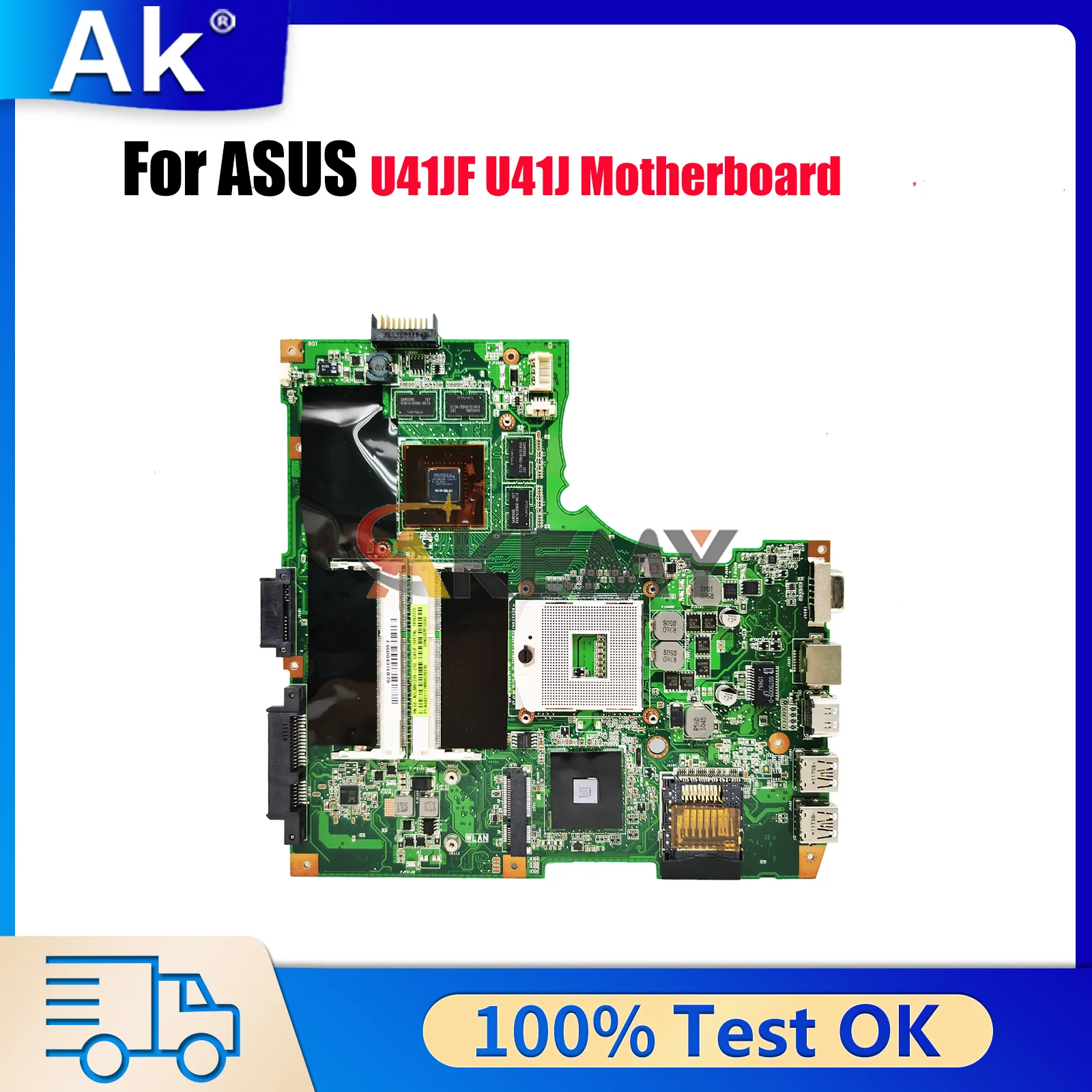 

U41JF Laptop Motherboard For ASUS ZenBook U41J U41JF Notebook Mainboard This item is in stock 100% tests OK fast shipping