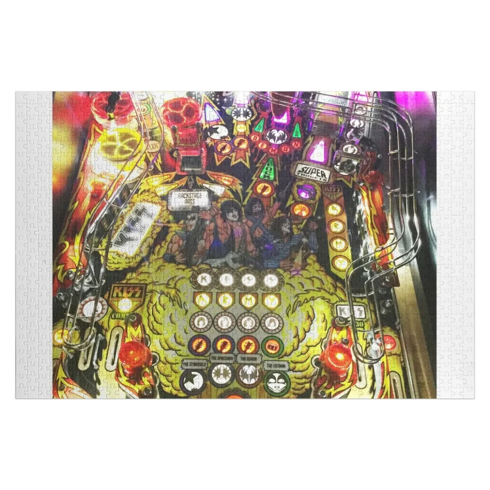 

Pinball Machine Jigsaw Puzzle With Photo Personalized For Kids Name Wooden Toy Woods For Adults Puzzle