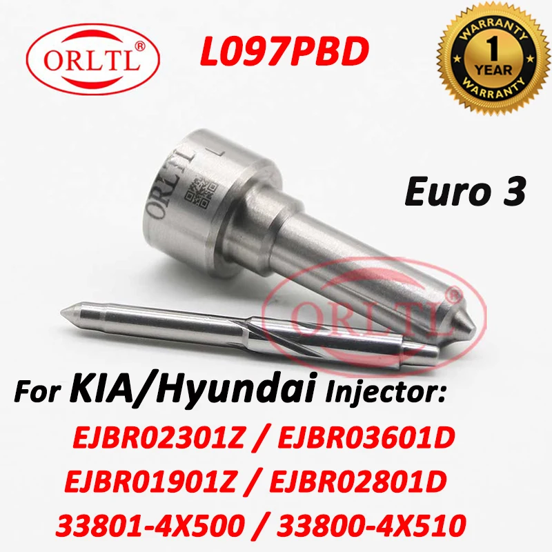 

L097PBD Common Rail Injector Nozzle L097PBC Diesel Sprayer L097PRD For HYUNDAI Terracan 33800-4X500 EJBR02801D EJBR00901Z