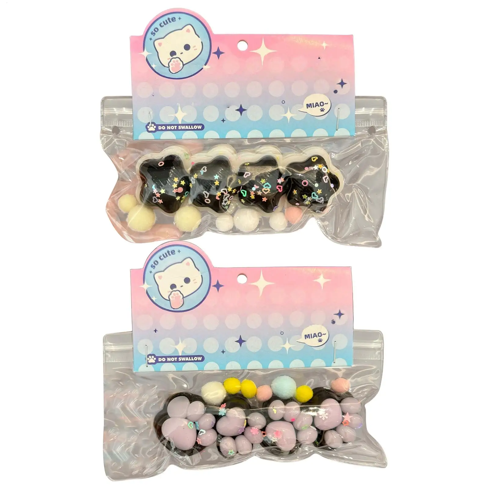 Brinquedo de apertar pata de gato, aparelho macio para alívio do estresse, tamanho de bolso, suporte para emoção, companheiro para crianças, adolescentes, adultos, escola de viagem