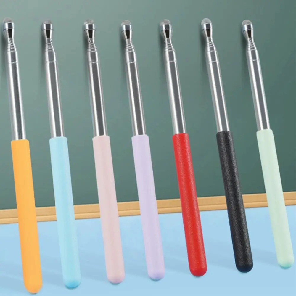 High Quality Stainless Steel Touch Screen Pen 68MM Telescopic Rod Teaching Pointer Teaching Stick School Office Supplies
