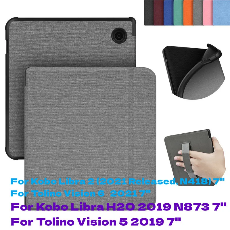 Case for Kobo Libra 2 2021 Release N418 Tolino Vision 5 6 Magnetic Ebook Cover for Kobo Libra H2O Case 2019 EReader Sleep Cover