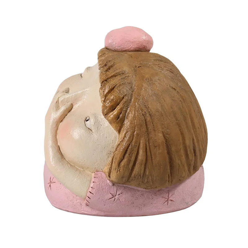1 Piece Girl Holding Nose Bathroom Statue, Resin Ornament Gifts Funny Girl Bathroom Decor Bathroom Shelf Sitters-AT64
