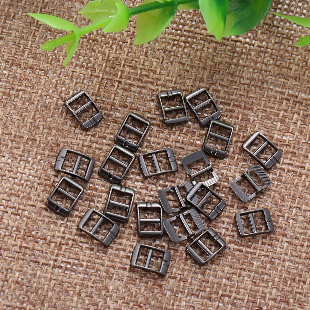 20PCS Newest 4mm Mini Ultra-small Tri-glide Belt Buckle Doll Bags Buckles Diy Doll Buttons Shoes Buttons Cute Dolls Accessories