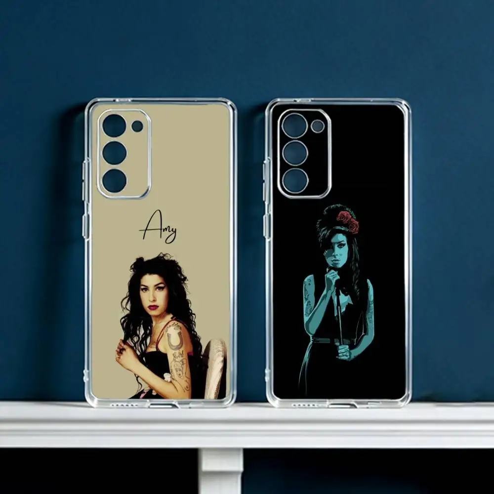 A-Amy W-Winehouse  Phone Case For Samsung Galaxy S24 S25 S23 S22 S21 Plus S24 S25 Transparent Cover Case