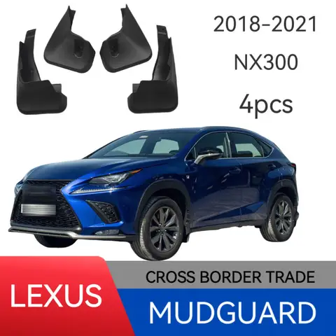 Lexus NX 300 2018-2021 머드 가드 전면 및 후면 자동차 부품 스플래시 방지 플랩 휠 가드 액세서리