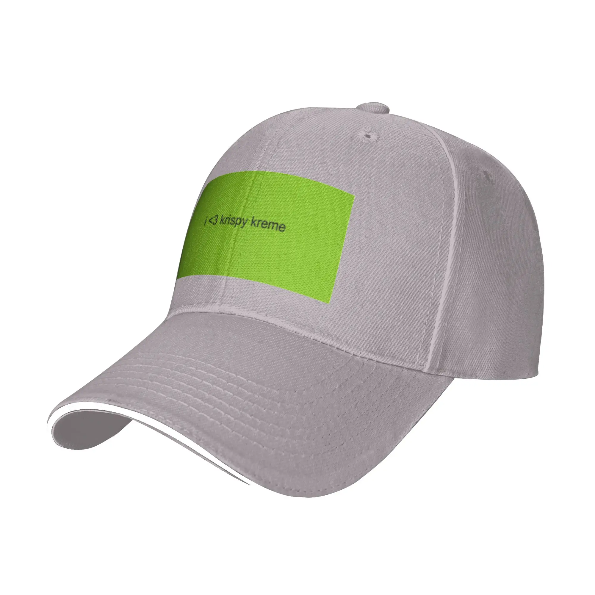 Fashion krispy kreme feat  brat  Curved Brim Baseball Cap Couple Outfits Caps Men