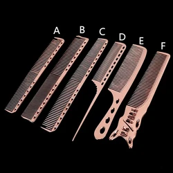 1pc Hair Brush Aluminum Comb Set Barber Metal Hair Dressing Combs Multi-purpose Hairdresser Cutting Hairbrush Salon Beauty Tools