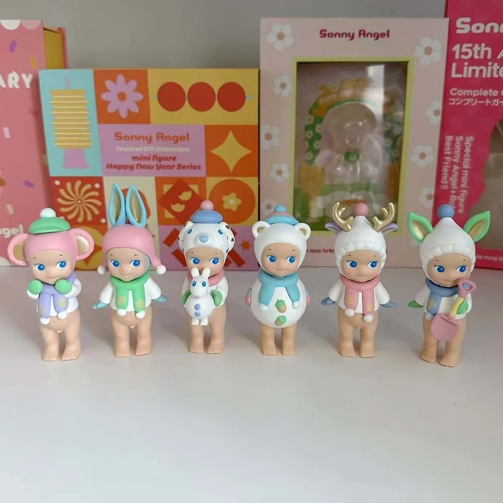 سوني الملاك الشتاء العجائب سلسلة صندوق أعمى شخصيات كرتونية صغيرة الحلي الدمى المشجعين الأطفال عيد الميلاد هدية عيد ميلاد #1