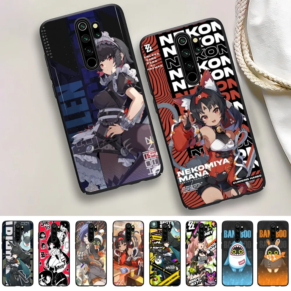 Z-Zenless Z-Zone Z-Zero ZZZ Nicole Billy Phone Case For Redmi 5 6 7 8 9 10 Plus Pro 6 7 8 9 A GO K20 K30 K40 Pro Plus F3 Fundas