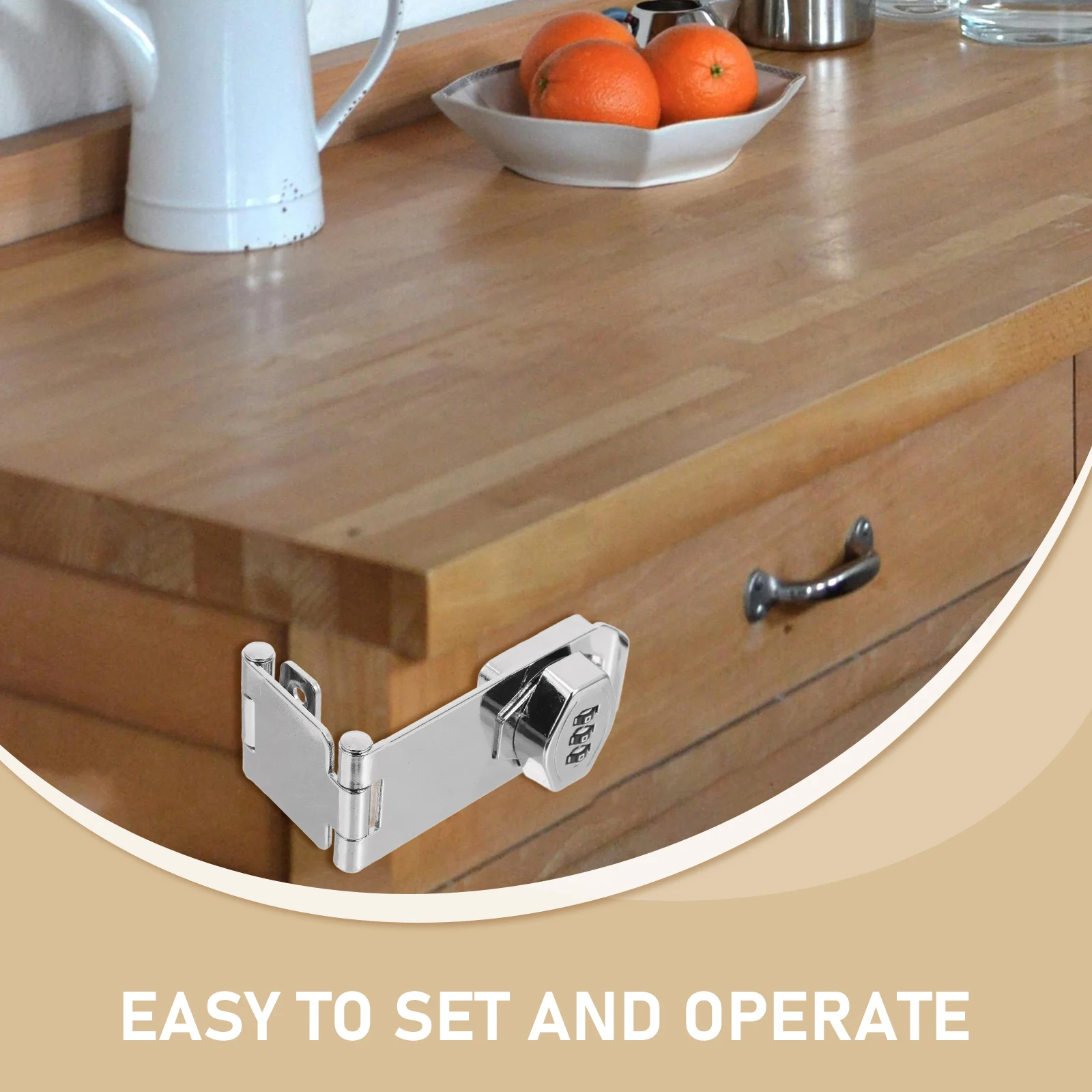 

Cabinet Lock Password Door Lock Zinc Alloy Combination Drawer Anti-theft Durable Mechanical Locker Storage Security Protect