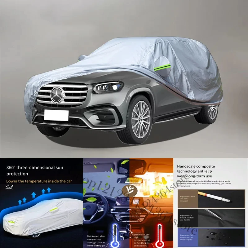 For Mercedes-Benz-Gls Auto Anti snow Anti dust Anti-uv Anti peeling paint And Anti Rainwater 210t Car cover protection