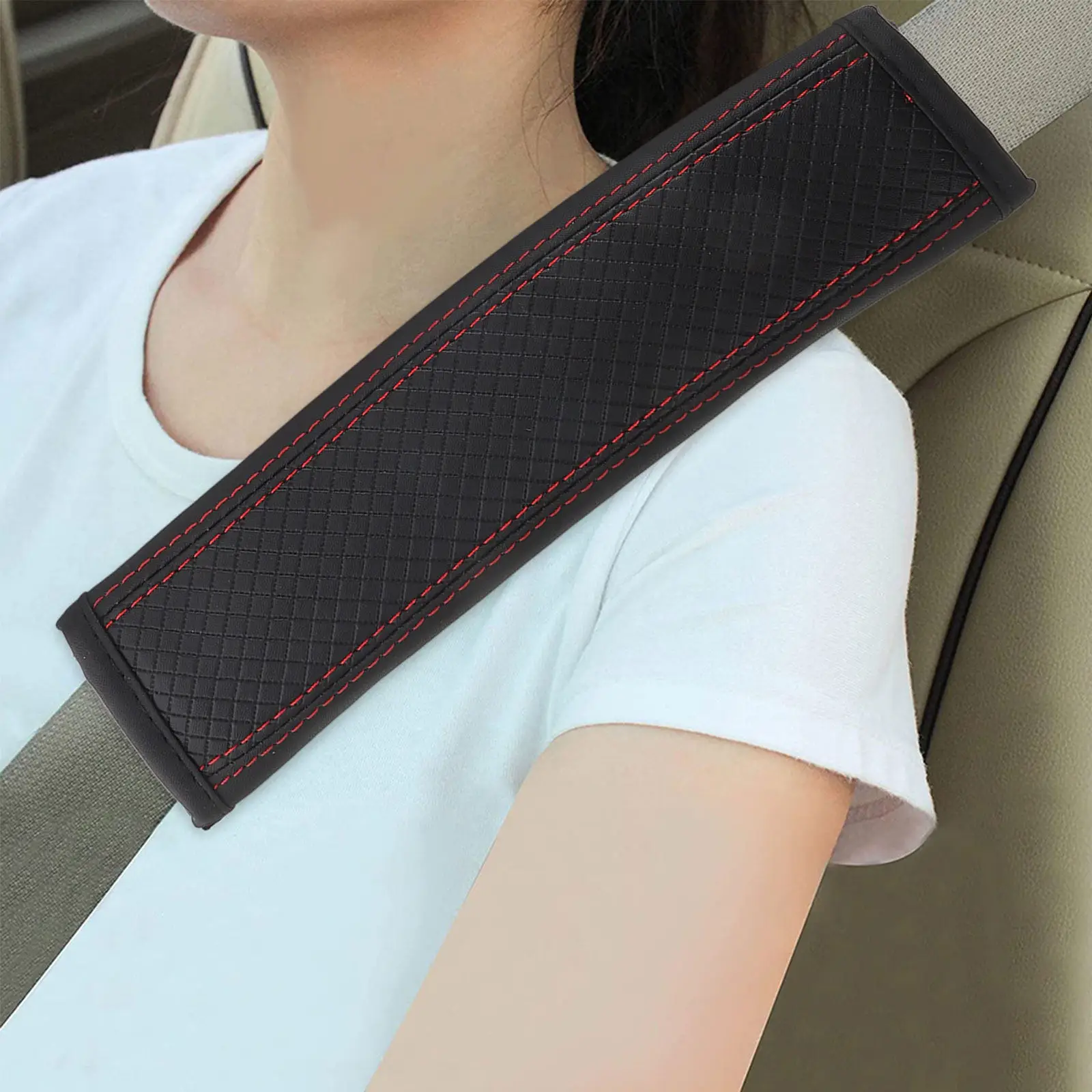 

2Pcs Shoulder Pad Cover Car Protector Cushion for Adults Universal Fit Safety Belt Pad for and Backpack Straps