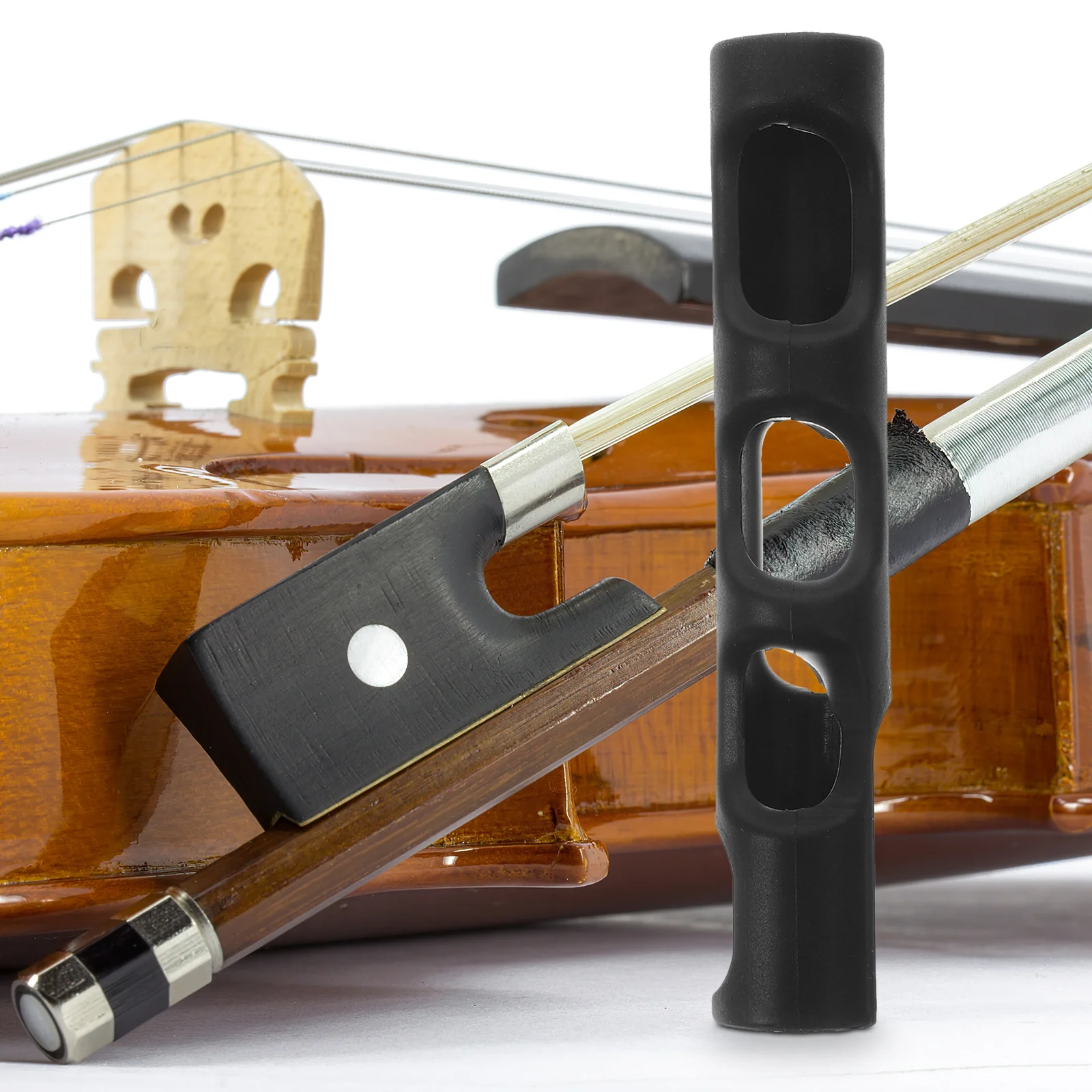 

Violin Bow Grip Corrector 1 8 1 10 Posture Tool Rubber Accessories Beginner Violin Parts Practical Durable Long Term Use