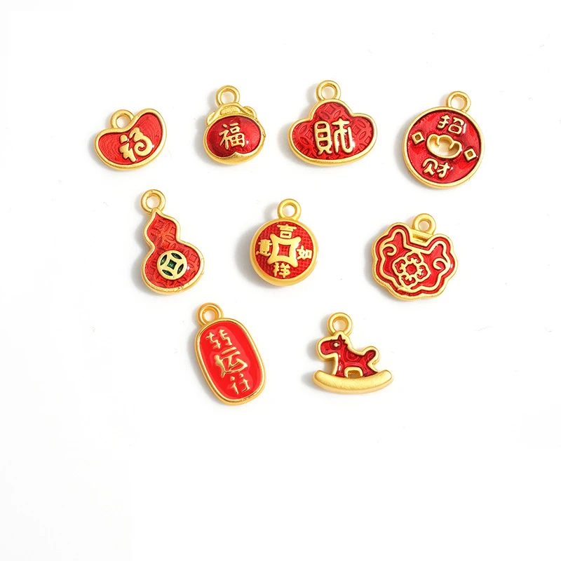 Fashion New DIY Sign Maple Leaf Lucky Cat Abacus Good Luck Will Arrive Lucky Jewelry Accessories Wholesale