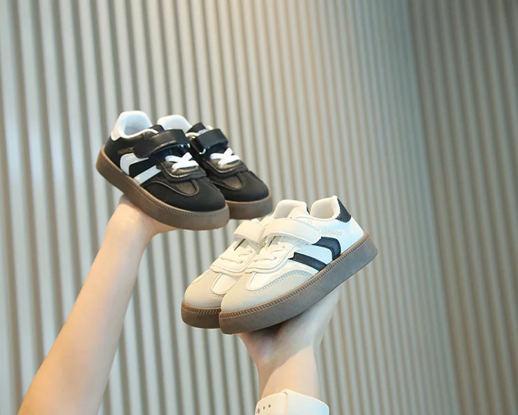 Frühling Herbst Kinder Weichsohlen Rutschfeste Retro-Skateschuhe Mädchen Junge Atmungsaktive Baby-Sportschuhe Leichte Freizeitschuhe Kinder – Detail 1