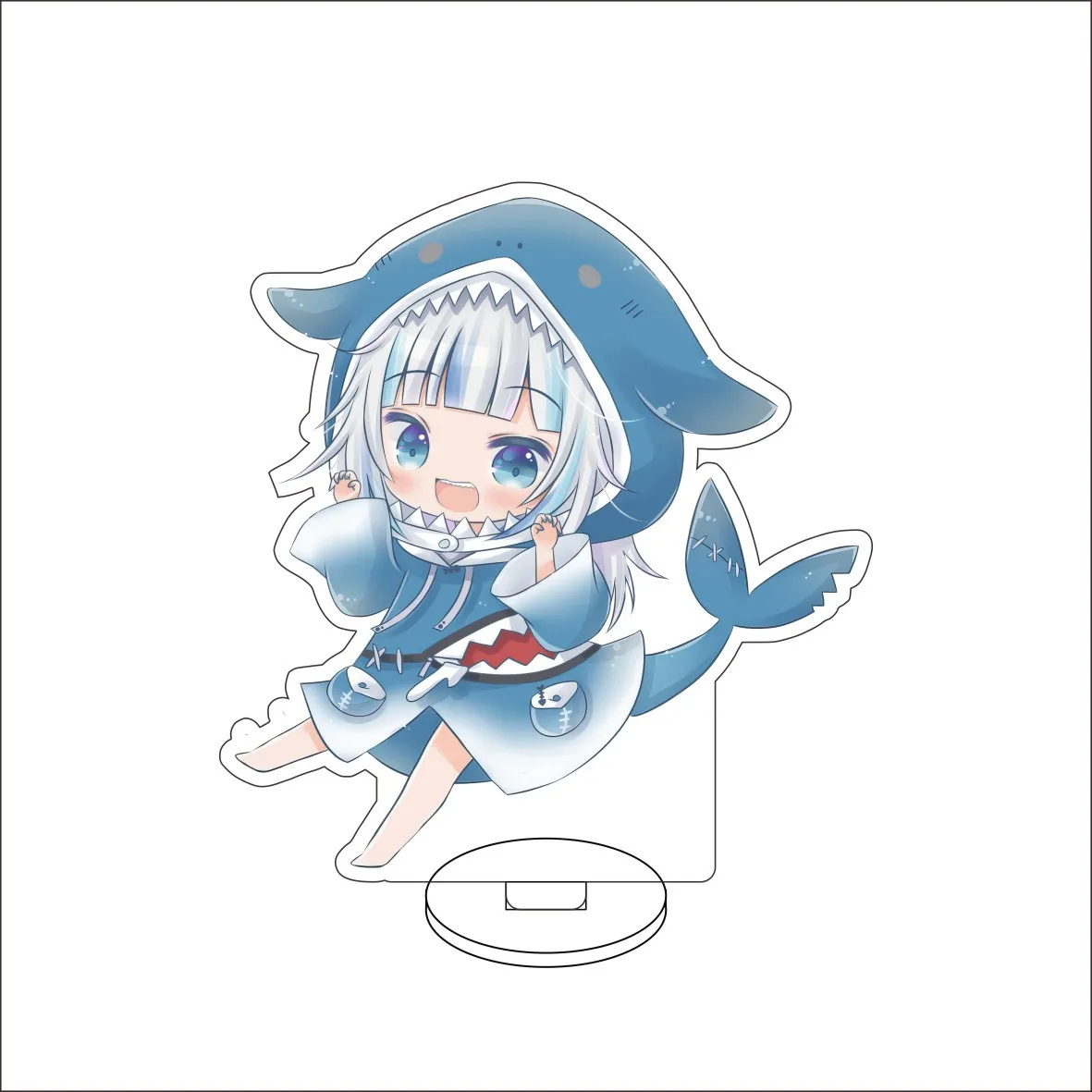 10CM Anime ‌Hololive EN VTuber Cos Gawr Gura Figure Acrylic Stand Goods Cute Ornaments Chrismas Birthday Lovely Gifts view 6
