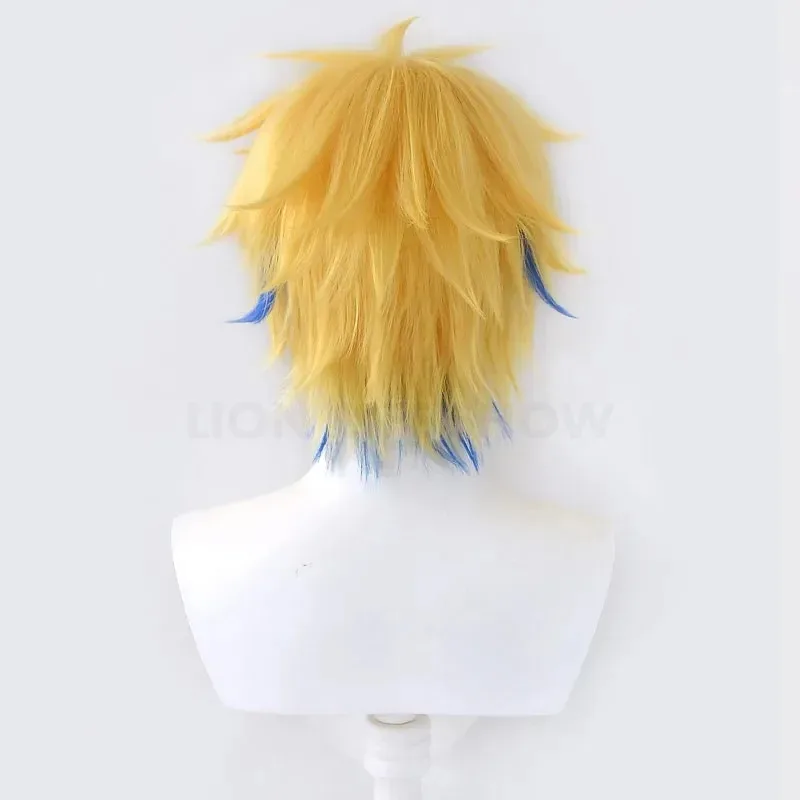 Zz04zz12Rin 할로윈 렌 코스프레 의상 헤어 남성 파티 가발 여성용 소녀 안경