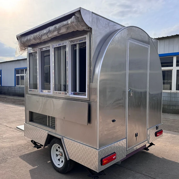 

All-in-One Food Truck Food Trailer Concession Trailer Mobile Kitchen Fully Equipped for Fast Food Business