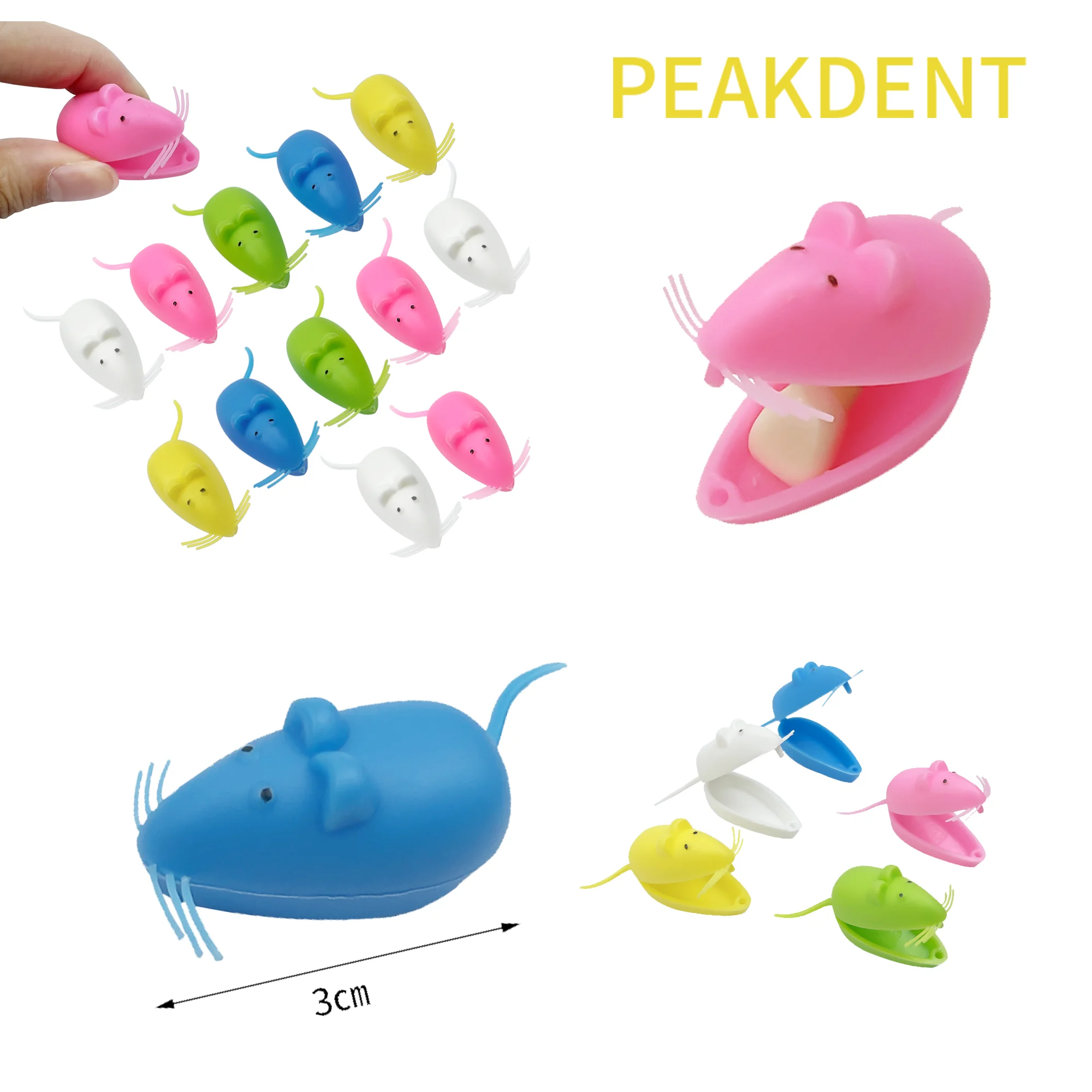 50Pcs Baby Tooth Box Mouse Shape Milk Teeth Storage Boxes ox Baby Teeth Box Kid Tooth Collect Case Organizer Container