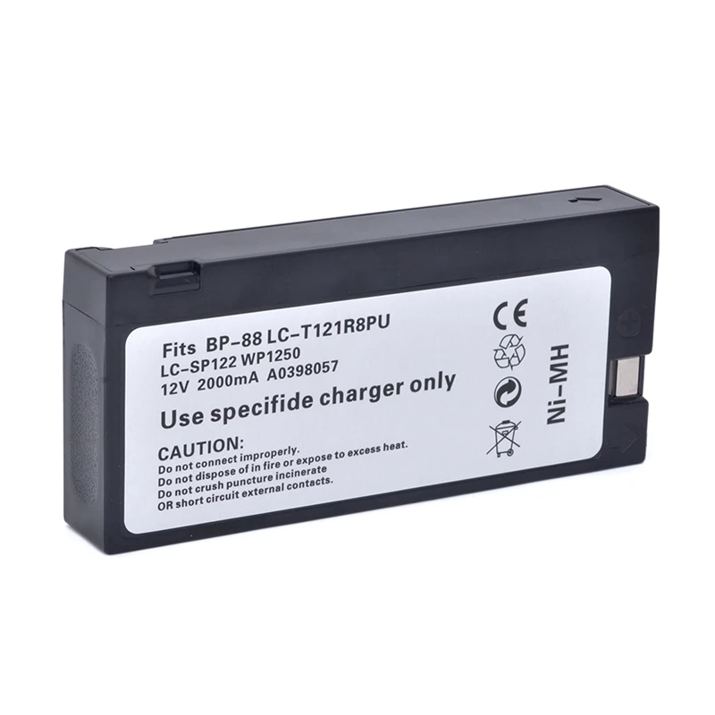 BP-88LC-T121R8PU, LC-T121RPG, LC-SP122 capacity 2000mAh 12V NI Mh battery, suitable for COLIN electrocardiogram monitor