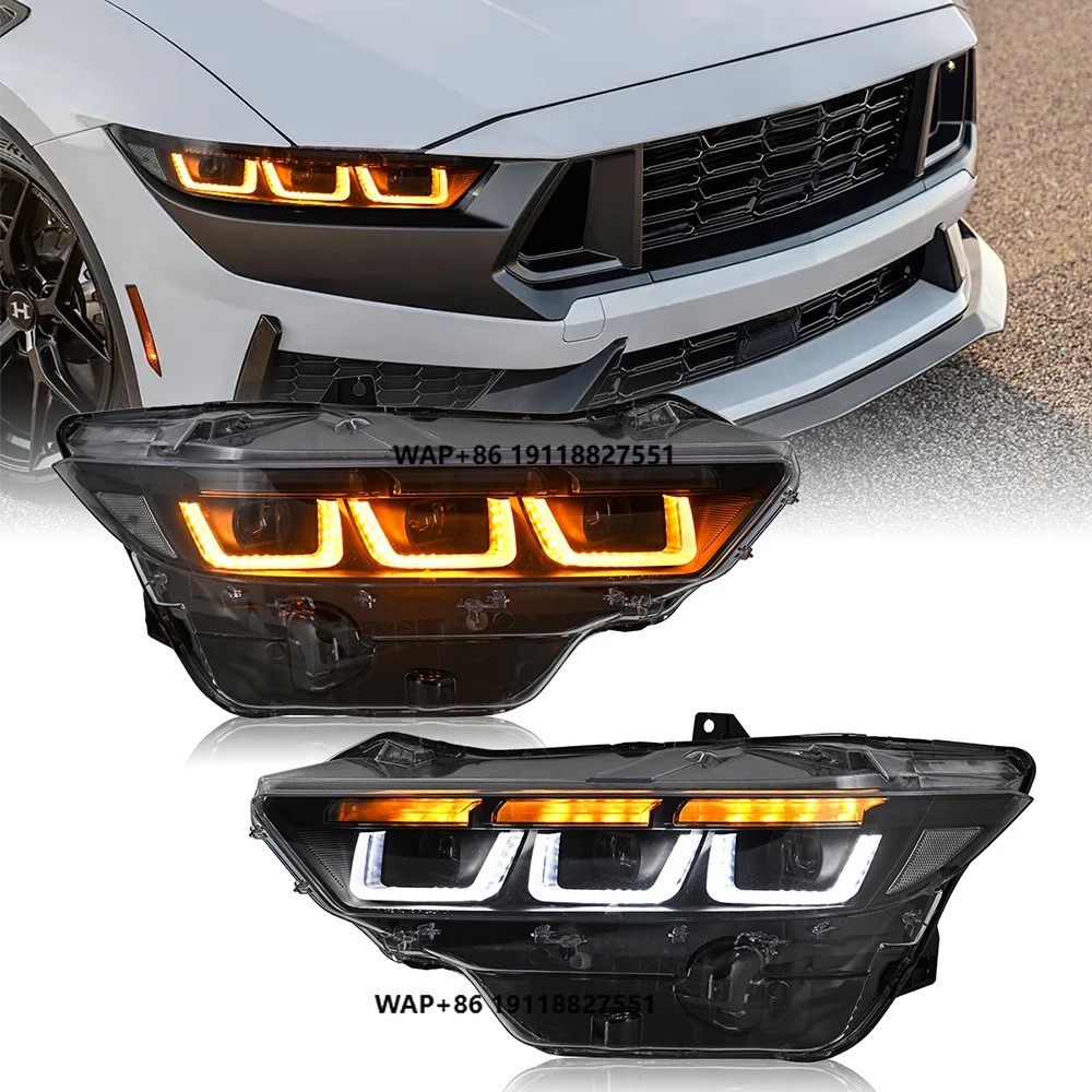 

Новый дизайн налобного фонаря для 2024-2025 светодиодных фар проектора с линзой налобного фонаря Drl Automotive