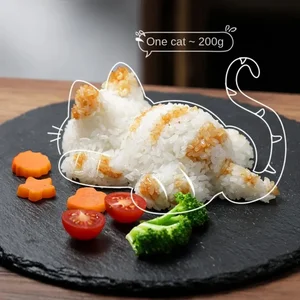 Onigiri Cat Animal Shape Baking Molds for Children, Sushi Rice Mashed Potato Pumpkin Mash Supplies, Cute Kitchen Gadgets 10 Main Sales Buy Car in China - №9