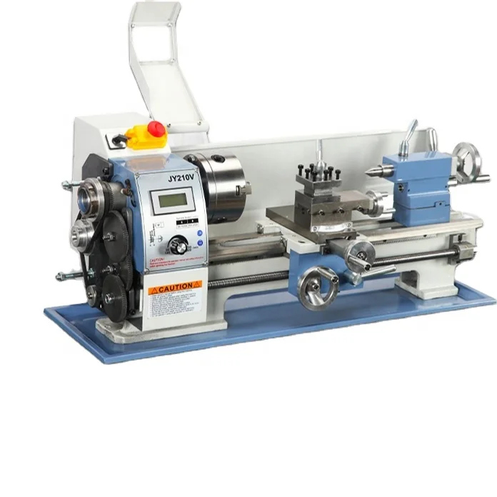 

WM210v 38mm small lathe spindle Variable Speed Metal Lathe With Milling Digital Display Bench top