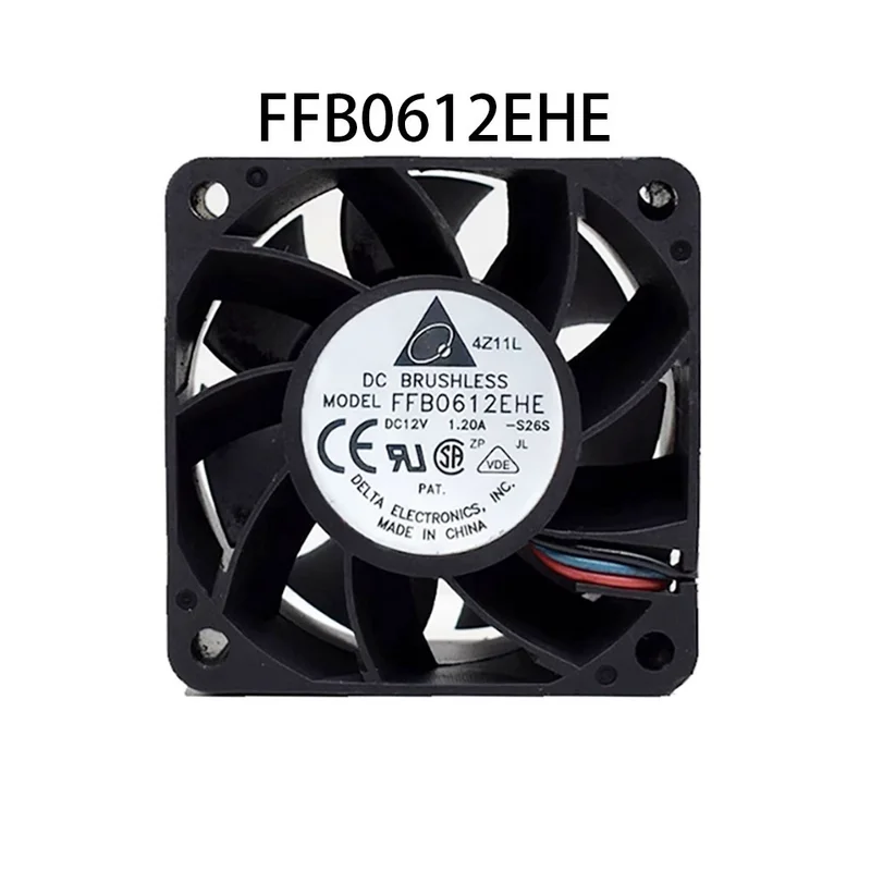 L+ Cabinet Cooling Fan FFB0612EHE 12VDC 1.2A 60*38mm for Delta radiator
