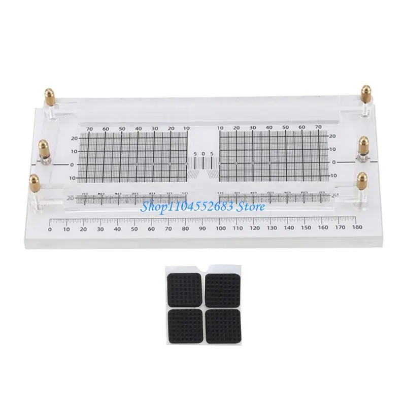 

Y6GD Eyeglasses Frame Measuring Tool Eyeglasses Parallelism Measuring Ruler Square
