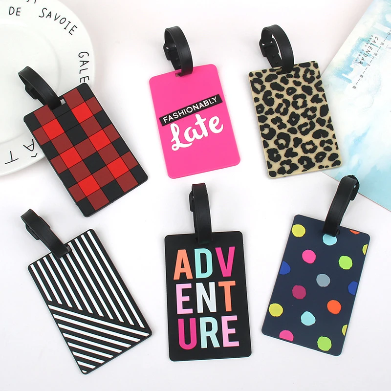 Portable Luggage Tags Suitcase ID Addres Holder Name Holder Baggage Tag PVC Label Travel Accessories Anti Lost Boarding Pass